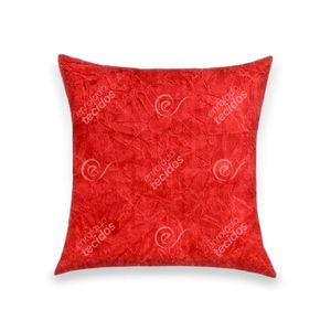 almofada-tecido-suede-amassado-vermelho