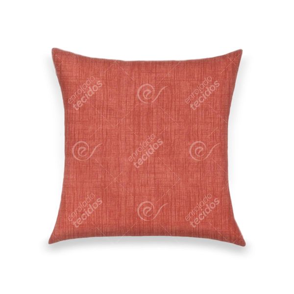almofada-tecido-jacquard-estampado-liso-vermelho-alaranjado