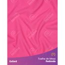 Toalha-de-Mesa-Redonda-para-Buffet-em-Oxford-Rosa-Pink-Chiclete
