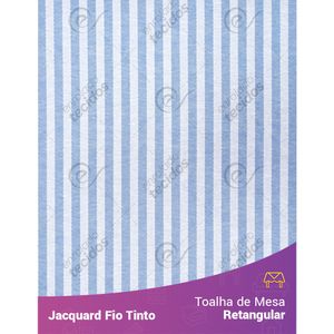 Toalha-Retangular-em-Tecido-Jacquard-Azul-Bebe-e-Branco-Listrado-Estreito-Fio-Tinto