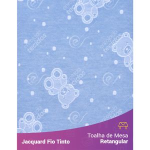 Toalha-Retangular-em-Tecido-Jacquard-Azul-Bebe-e-Branco-Ursinho-Baby-Fio-Tinto