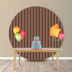 painel-rendondo-jacquard-listrado-marrom-antigo