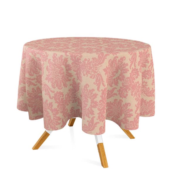 toalha-redonda-tecido-jacquard-rosa-envelhecido-e-dourado-medalhao-tradicional