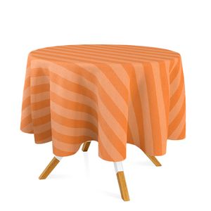 toalha-redonda-tecido-jacquard-laranja-listrado-tradicional