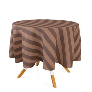 toalha-redonda-tecido-jacquard-marrom-antigo-listrado-tradicional