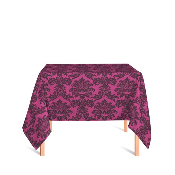 toalha-quadrada-tecido-jacquard-pink-e-preto-medalhao-tradicional