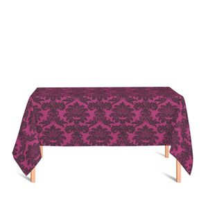 toalha-retangular-tecido-jacquard-pink-e-preto-medalhao-tradicional