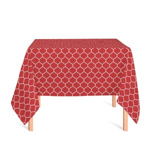 toalha-quadrada-tecido-jacquard-vermelho-e-branco-geometrico-tradicional