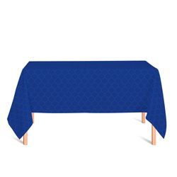 toalha-retangular-tecido-jacquard-azul-royal-geometrico-tradicional