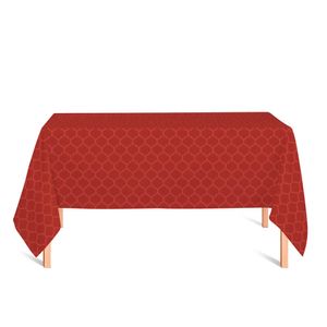 toalha-retangular-tecido-jacquard-vermelho-geometrico-tradicional