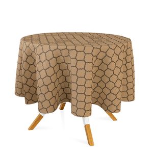 toalha-redonda-tecido-jacquard-preto-e-dourado-geometrico-tradicional
