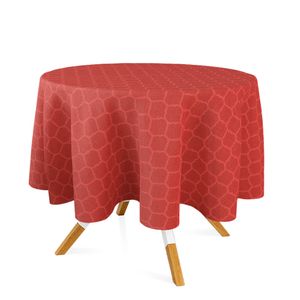 toalha-redonda-tecido-jacquard-vermelho-geometrico-tradicional