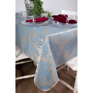 toalha-quadrada-tecido-jacquard-azul-dourado-arabesco-tradicional