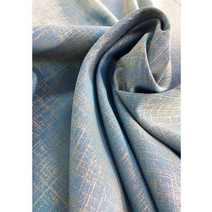 tecido-jacquard-azul-dourado-falso-liso-tradicional