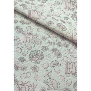 tecido-jacquard-estampado-coelho-pascoa-rosa