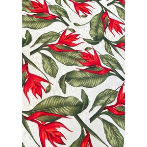 tecido-jacquard-estampado-floral-verde-vermelho
