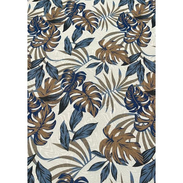 tecido-jacquard-estampado-floral-azul-marrom