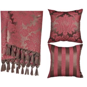 kit-1-manta-2-capas-de-almofada-em-tecido-jacquard-tradicional-marrom-e-vermelho