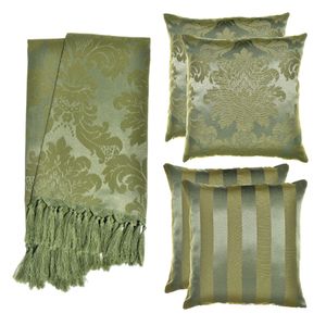 kit-1-manta-4-capas-de-almofada-em-tecido-jacquard-tradicional-verde-musgo
