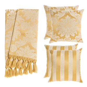 kit-1-manta-4-capas-de-almofada-em-tecido-jacquard-tradicional-dourado