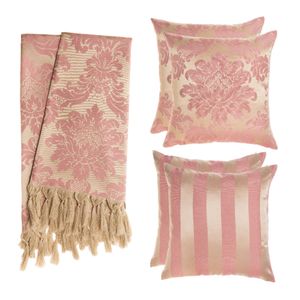 kit-1-manta-4-capas-de-almofada-em-tecido-jacquard-tradicional-rosa-envelhecido-e-dourado