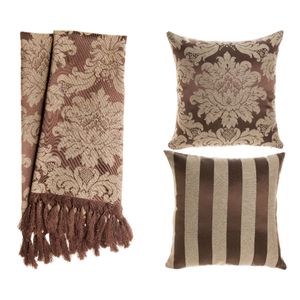 kit-manta-capa-de-almofada-para-sofa-em-tecido-jacquard-marrom-bege-tradicional