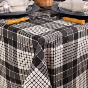 toalha-retangular-tecido-linho-estampado-xadrez-preto